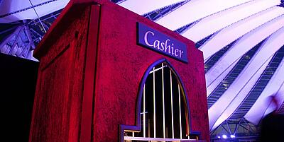 Cashier's desk at the Sage Royal at Potsdamer Platz