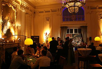 mobile casino at a kick off in a castle Mobile casino on a kick off in a wondrously beautiful castle.