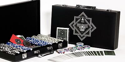 Black branded poker case open and closed for Bread&Butter 2011.