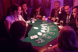 Blackjack at a company off Guests of a kick off play blackjack.