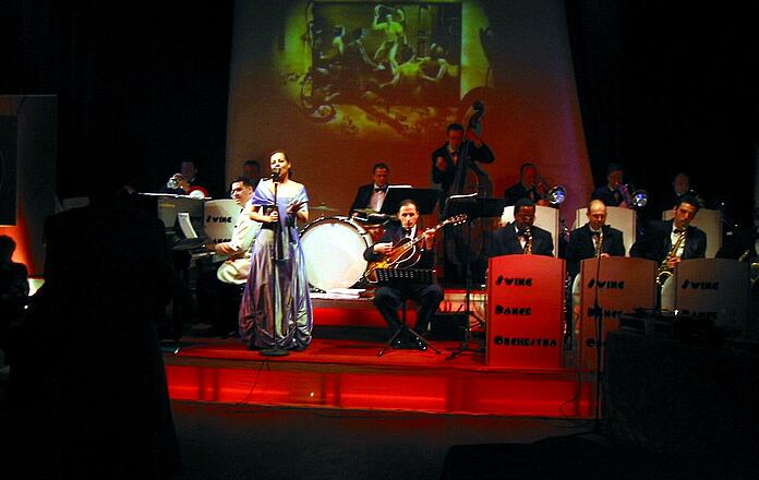 Swing Dance Orchestra on stage at Casino Royal 2004